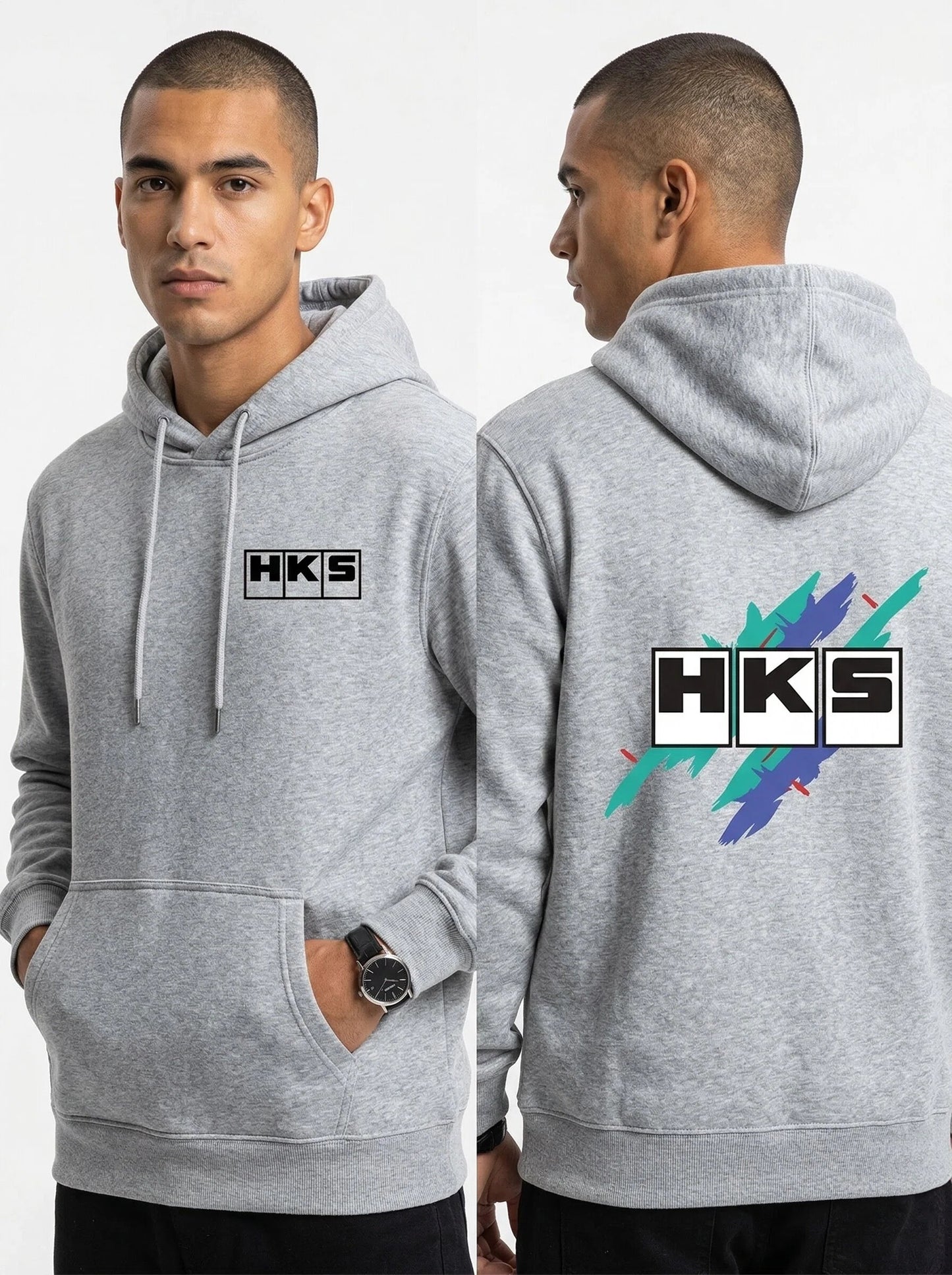 HKS JDM Tuner Serie – Premium-Fleece-Kapuzenpullover