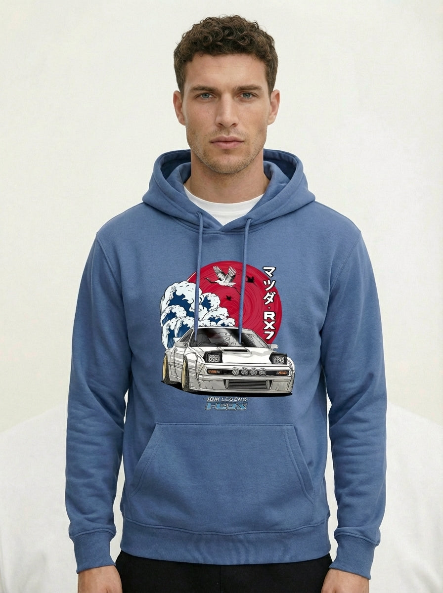 JDM Heritage: Mazda RX-7 FC3S "Great Wave" Hoodie