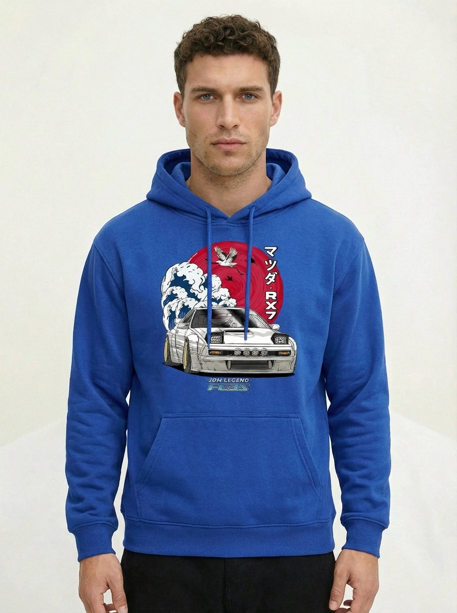 JDM Heritage: Mazda RX-7 FC3S "Great Wave" Hoodie