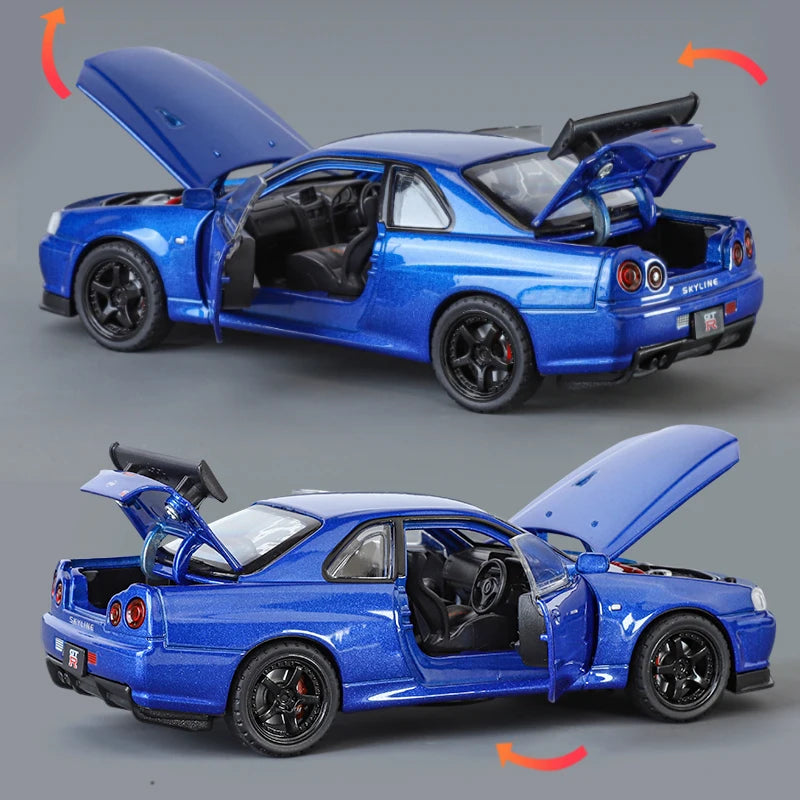 1:32 Skyline GT-R R34 „Godzilla“ Diecast Modell