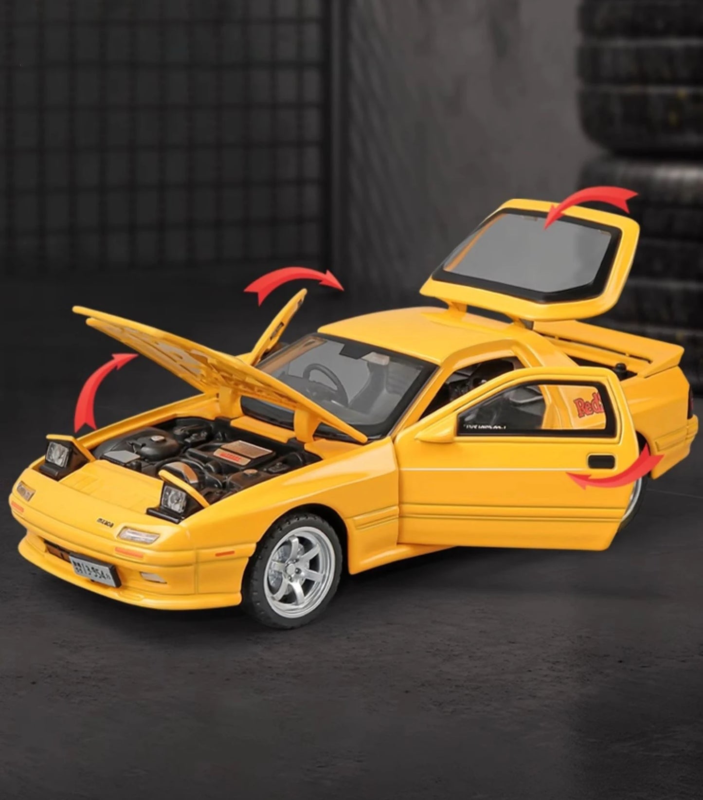 1:32 Mazda RX-7 FC3S „RedSuns“ Diecast-Modell