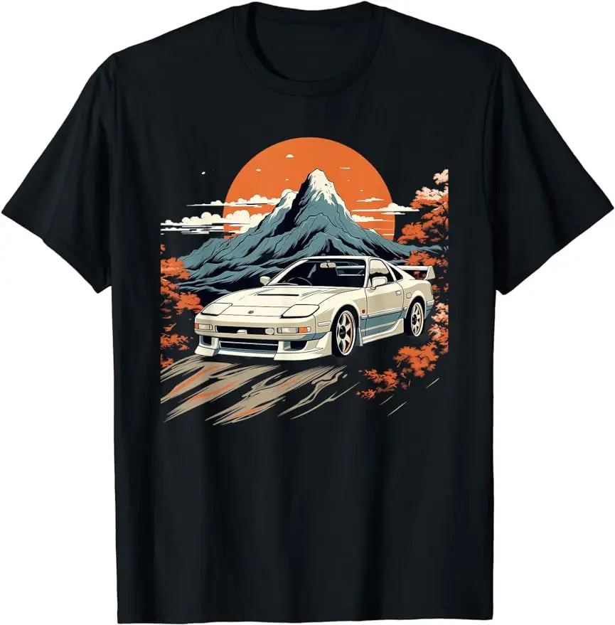 Erwachsenen RX-7 FC „Touge Drift“ Grafik T-Shirt – Schwarz