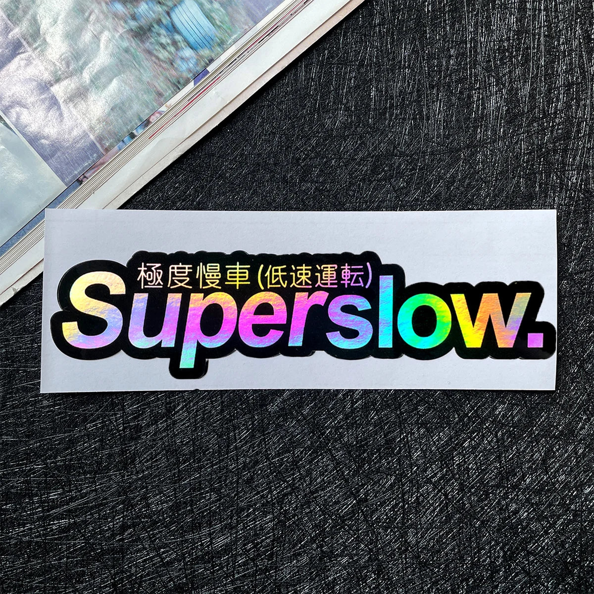 „Superslow“ & „Supercute“ JDM-Slap-Aufkleber