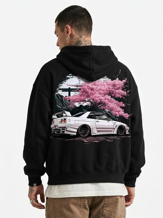 Men’s “Sakura Skyline” R34 Premium Hoodie