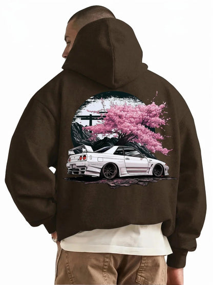 Men’s “Sakura Skyline” R34 Premium Hoodie
