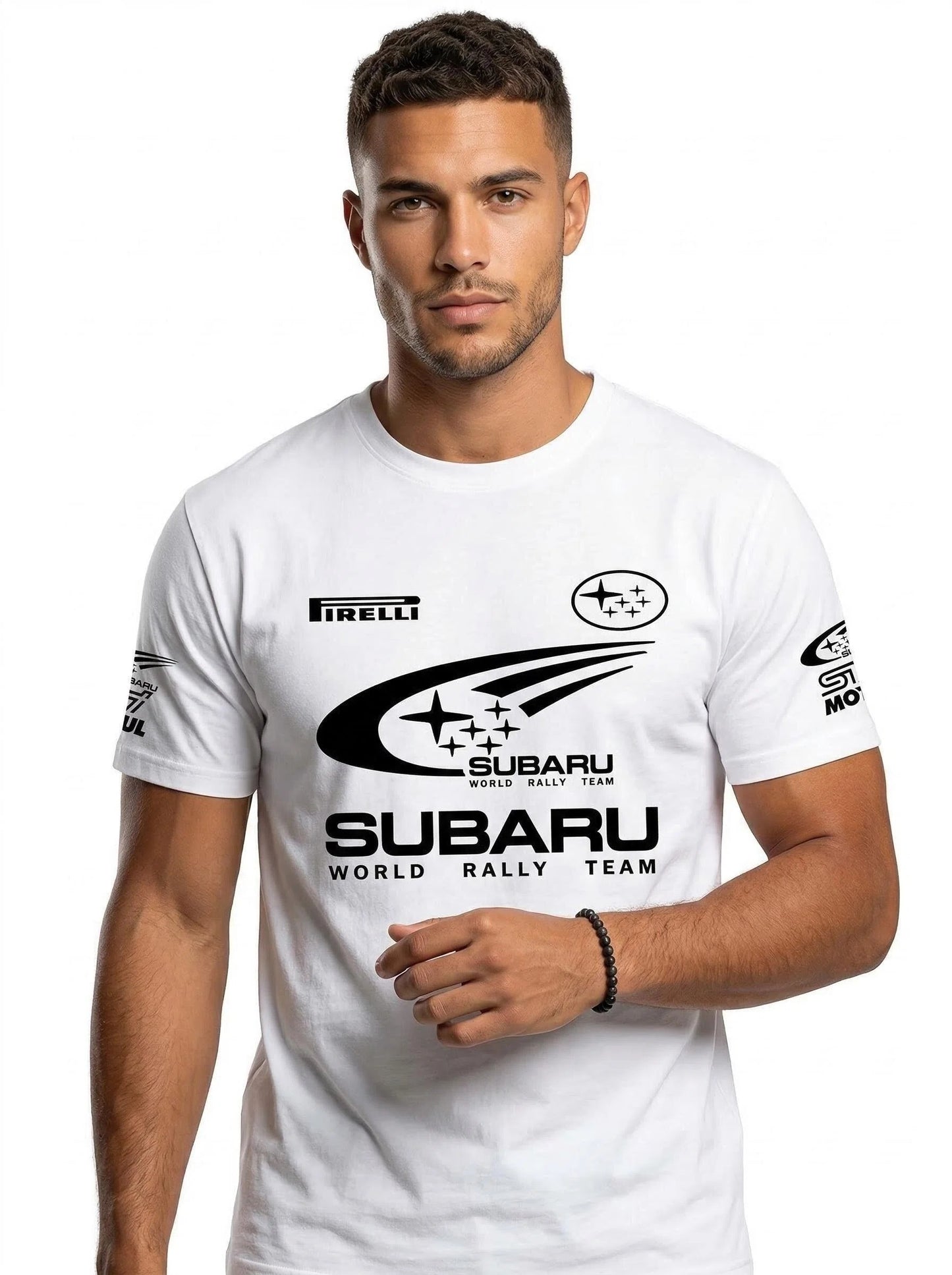 Subaru World Rally Team – Premium Grafik-Rennshirt