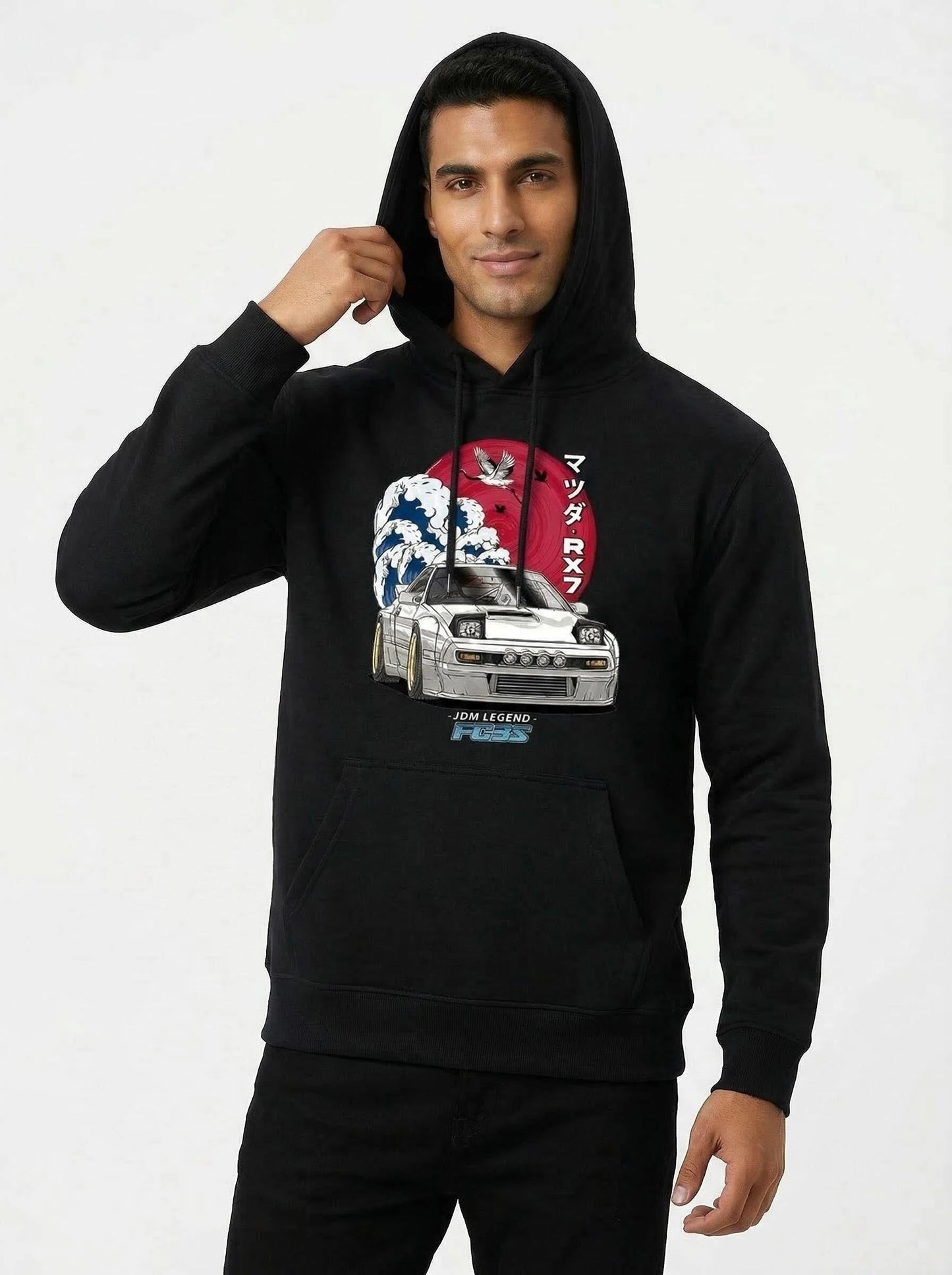 JDM Heritage: Mazda RX-7 FC3S "Great Wave" Hoodie