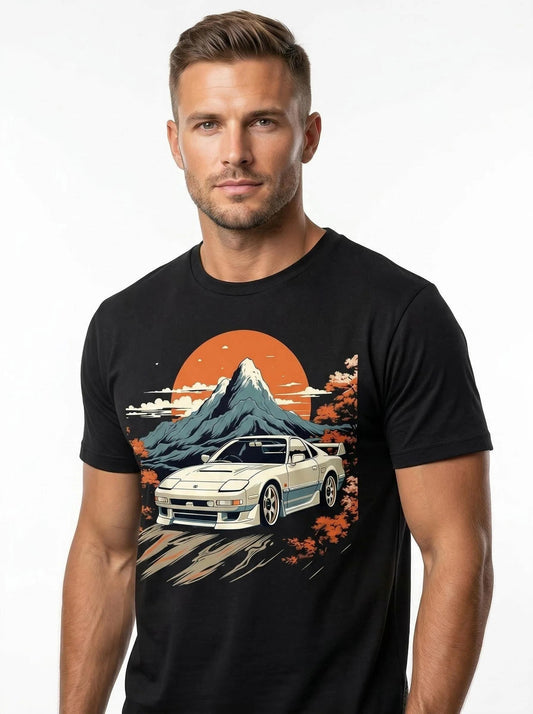 Adult RX-7 FC “Touge Drift” Graphic Tee – Black