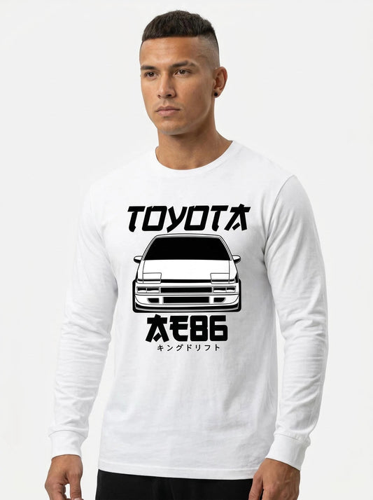 Men’s “King of Drift” AE86 Front-View Sweatshirt