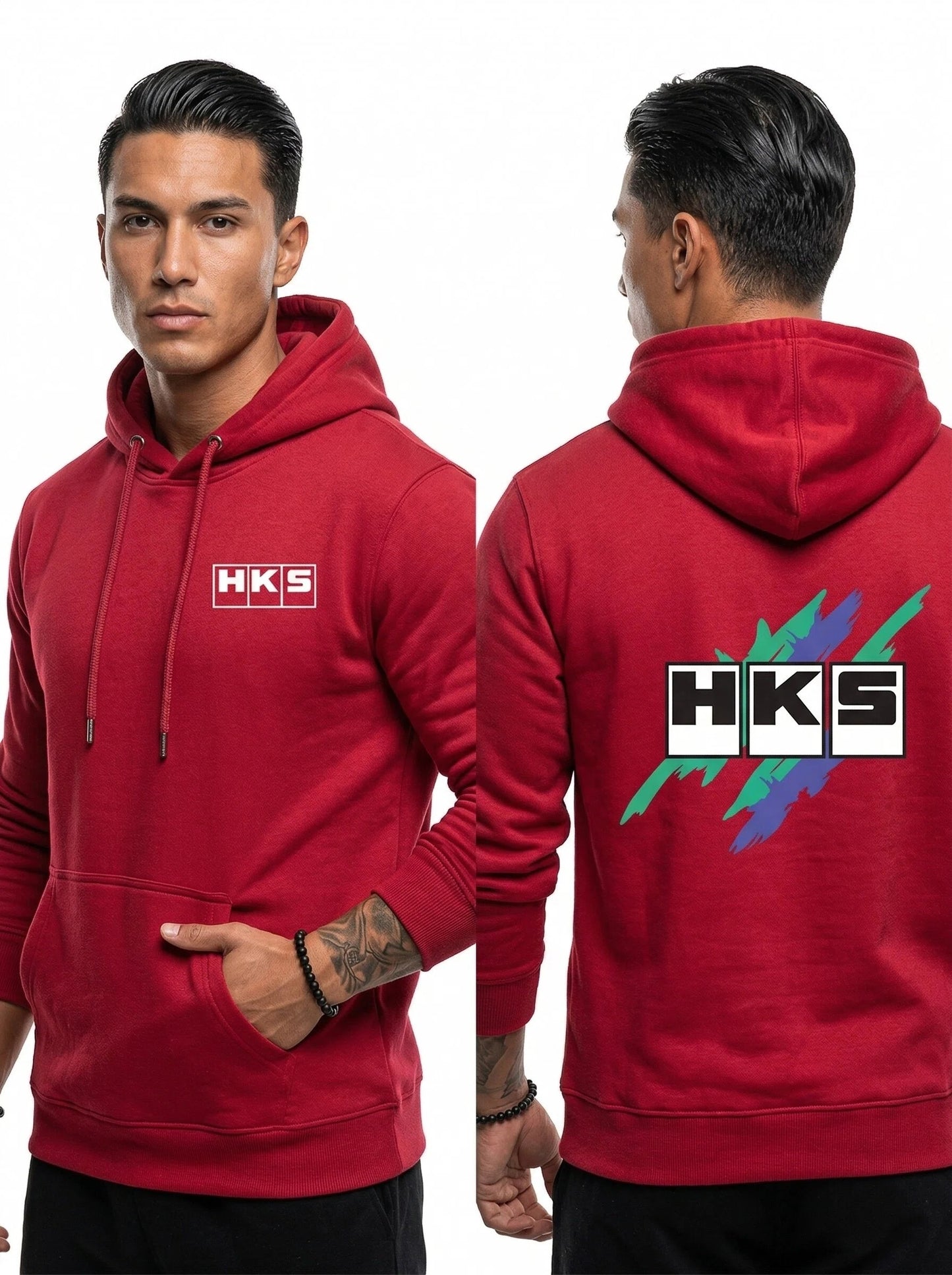 سلسلة HKS JDM Tuner – هودي فاخر من الصوف