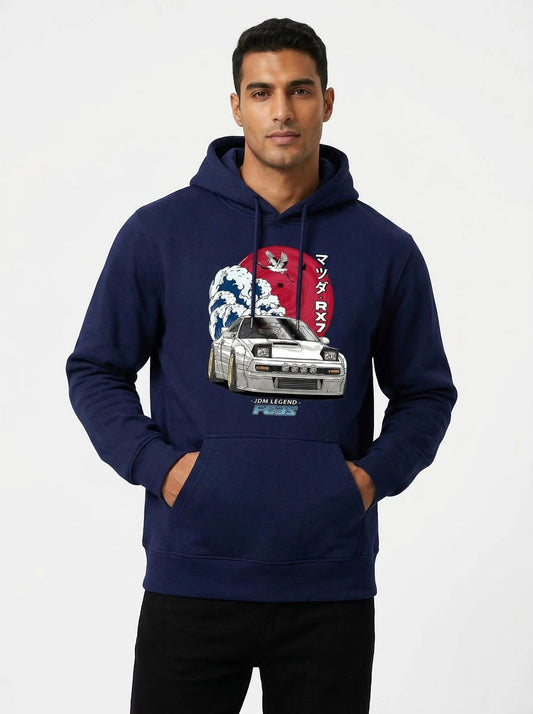 JDM Heritage: Mazda RX-7 FC3S "Great Wave" Hoodie