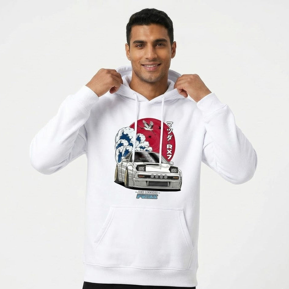JDM Heritage: Mazda RX-7 FC3S "Great Wave" Hoodie